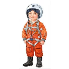 Плакат фигурный А3 Империя Поздравлений Мальчик-летчик 59507