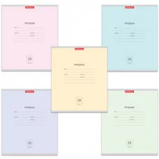 Тетрадь школьная ученическая ErichKrause Классика ассорти, 18 листов, клетка 35286