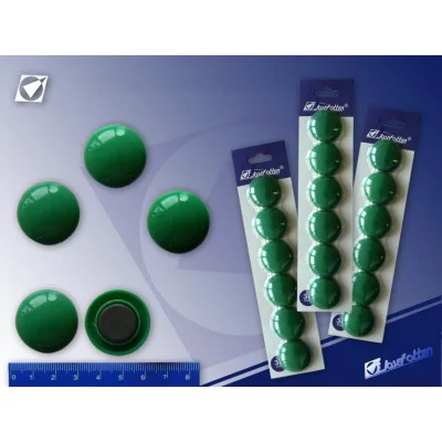 Магнит для доски 302Т Зеленый 6шт/блист d-30мм 571910