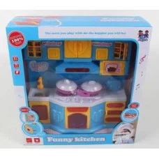 Набор Кухня Funny kitchen свет,звук голубой 169
