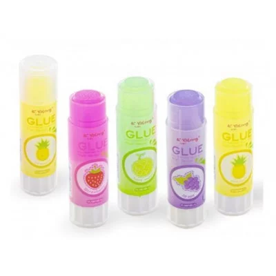 Клей-карандаш Yalong, 25 гр, на основе PVP, цветной, "MAGIC", пластик. упаковка YL192162-25