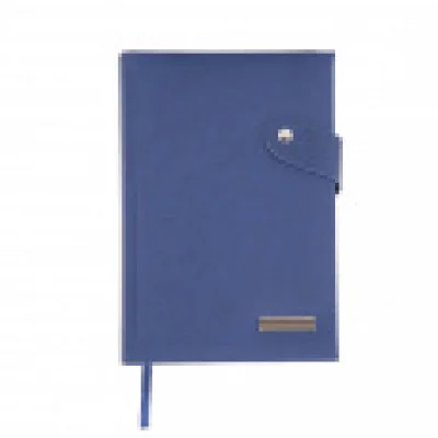 Ежедневник А5 п/дат. 192 л. inФОРМАТ ТРЕВИ синий кож/зам, ляссе, тонир. блок, отрыв. уголок 113410