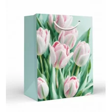 Пакет подарочный (M) "Розовые тюльпаны" 151102665