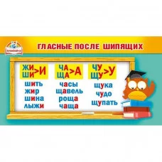 Карточка-шпаргалка "Гласные после шипящих/Правописание согласных" Мир поздравлений 80625