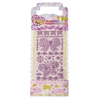 Наклейки-стразы Alingar, акриловые, пакет с европодвесом, "Бабочка" AL9562