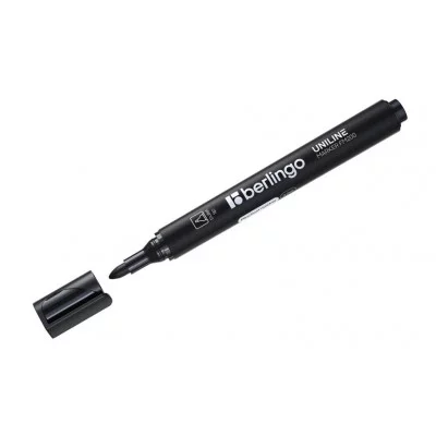 Маркер для флипчартов Berlingo "Uniline FM200" черный, пулевидный, 2мм 210617