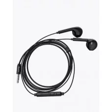 Наушники внутриканальные HOCO M55, Memory sound, микрофон, кнопка ответа, регулятор громкости, кабель 1.2м, чёрный 6957531099949