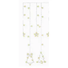 MILED Гирлянда светодиодная. Штора. С фигур. 2,5*1 м 92 ламп 8 реж. тепл. бел. свет ГШ-0024