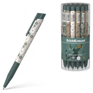 Ручка шариковая автоматическая ErichKrause Natural Life Matic&Grip 0.7, цвет чернил синий 54528