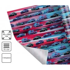 Бумага упаковочная глянцевая «Машинки», 70×100 см 7315910