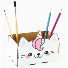 Органайзер для канцелярии Белый кот 150х100х80 мм 4197574