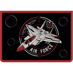 Папка для тетрадей А4 молния сверху ламин "Air Force" ПЧЕЛКА ПМ-А4-29 Россия (643)