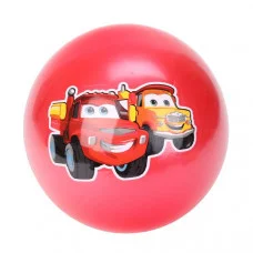 Мяч пвх 23 см грузовички с наклейкой, в сетке ИГРАЕМ ВМЕСТЕ  386105