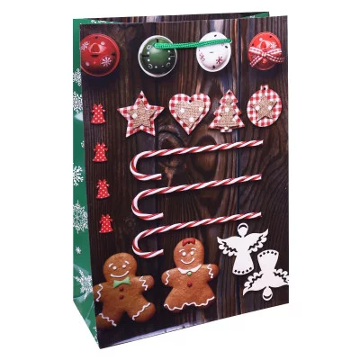 Optima Пакет подарочный с глянцев. ламинацией 22x31x10 см (ML) Новогоднее творчество, 128 г ПКП-5672