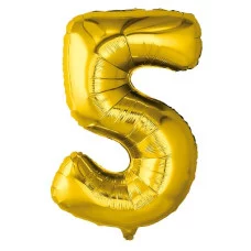 Шар Agura Цифра 5 Золото (32\'/81 см, 1 шт) 759219