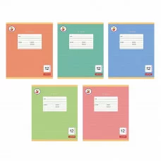 Тетрадь А5 12л "Любимая палитра " КанцЭксмо ТКЛЛ128119