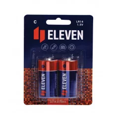 Набор батареек 2шт Eleven C (LR14) алкалиновая, BC2 301750