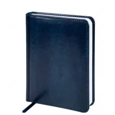 ЕЖЕДНЕВНИК А6, 128л. недатир. TOUCH SKIN - INDIGO (128-3183) кожзам (синий) 128-3183