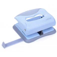 Дырокол "Pastel" (20 листов) пластиковый с каучуковой вставкой, с линейкой, в картонной коробке, 3 пастельных цвета ассорти 4020901