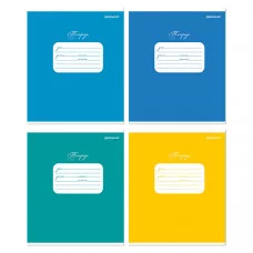 Тетрадь 18 л. лин. ОДНОТОННЫЕ мел. карт. ВД-лак 105982