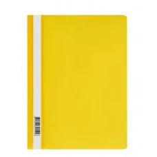 Папка-скоросшиватель пластик. СТАММ А4, 160мкм, желтая с прозр. верхом 355672