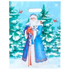 Пакет с прорубной ручкой НГ 18001 Новогодний гость 40*31 (ТИКО)