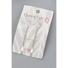 Невидимка для волос "Вивьен" (набор 2 шт) камни сияние овалы 5см серебро 9732117