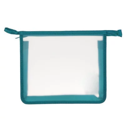 ПТ- 750 (шк) бирюзовый-папка д/тетр. А5 цветная на молнии