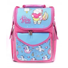 Рюкзак Schoolformat BASIC UNICORN 15 л голуб. 36х26х20 см жестк. каркас 1 секц. молния д/девочек 209972