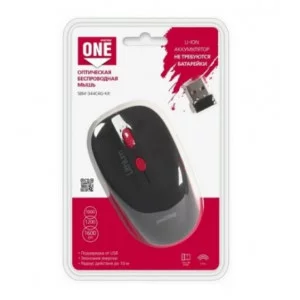 Мышь беспроводная Smartbuy ONE 344CAG черно-красная