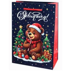 Dream cards Пакет подарочный с мат.лам. 14х20х6,5 см (MS) Медведь 190г (собс. разр.) ППК-2286