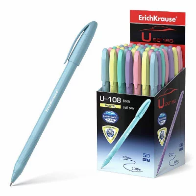 Ручка шариковая ErichKrause® U-108 Stick Pastel 1.0, Ultra Glide Technology, цвет чернил синий 58110