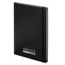 Блокнот с резинкой в клетку 96 л., БОЛЬШОЙ ФОРМАТ А4 204х299 мм, BRAUBERG, "Identity", 115528