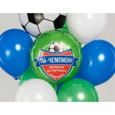 Шар (18\'\'/46 см) Круг, Футбол, Ты Чемпион!, 1 шт. 941056