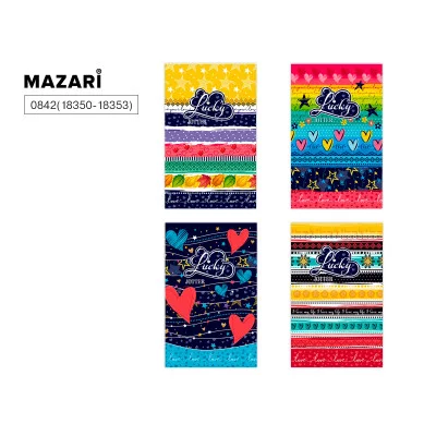 Блокнот 105х165 мм, 80 л., внутренний блок нелинованный, плотность бумаги г., 3621 (18350-18353)