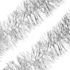 Мишура "Праздничная" серебро, d-70 2м. М1011