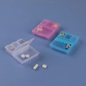 Таблетница 4секц 9,2*6,5*1,6см МИКС безл пакет накл OT 261933