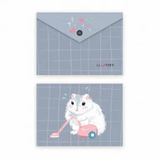 Папка-конверт А6 "Хозяйственный хомяк" КанцЭксмо ПКП60359