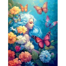 Алмаз мозаика (клас.) 30х40 см, с подр., с част. заполн. (30 цв.) Дух весны (Арт. НД-0495)