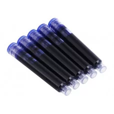 Набор картриджей для перевой ручки, 7шт, синие чернила