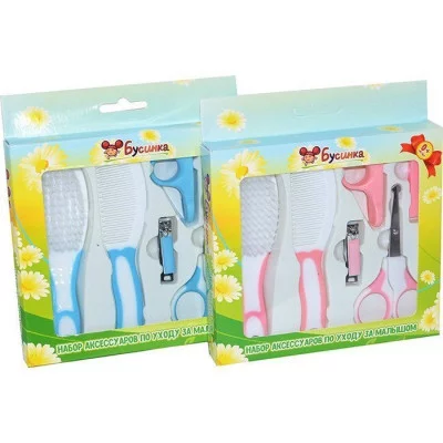 Набор подароч для ухода за малышом ( ножницы, кусачки, расческа, щетка) 3001 371-763