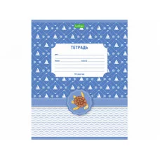 "ECO" Тетрадь 12л А5ф Класс "С" ЛИНИЯ на скобе серия -Аквариум- 067761 ТЛ1282