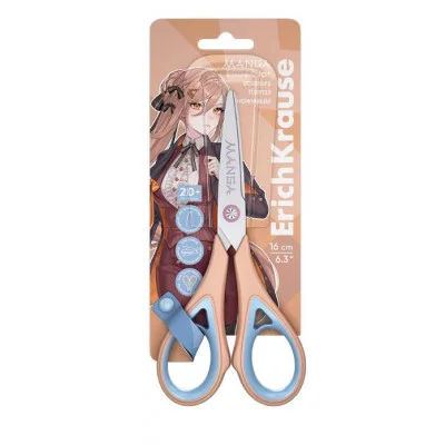 Ножницы ErichKrause Endeavor Manga, 16 см, ассорти  60850