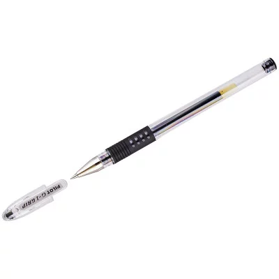 Ручка гелевая Pilot "G-1 Grip" черная, 0,5мм, грип Pilot 029448