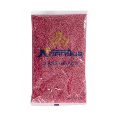 Бисер Alingar размер №12 вес 450 гр., светло-малиновый глянец, непрозрачный, пакет AL12/0-K49