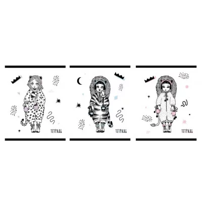 Тетрадь А5 96л "Kitty girls" КанцЭксмо ТБ968374