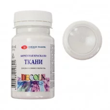 Краска по ткани акрил 100мл банка ЗХК "Декола" Белая 4127104 7392999
