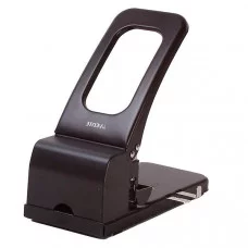 Дырокол супермощный на 100л 2 отв металлический с линейкой черный DEVENTE 4020749 272403