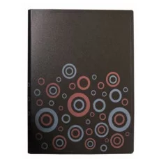 Папка с 20 вкладышами, Alingar А4, 236х310х12мм, 500 мкм, пластик, вкладыши 30 мкм, карман для визитки, черный матовый ALBC272