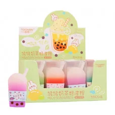 Ластик TOCHAIN DA-97 "Bubble tea" 50*25*13мм, фигурный, цвета ассорти E2273 327580